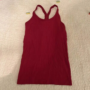 Lululemon ribbed tank top built in sports bra size 6